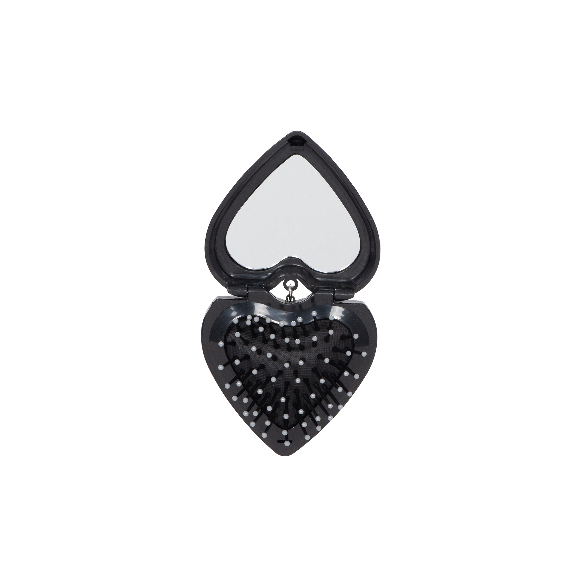 Brosse à miroir intégré en cœur Scünci, , small
